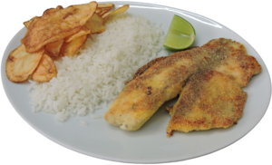 Prato - almoço Tilápia Frita